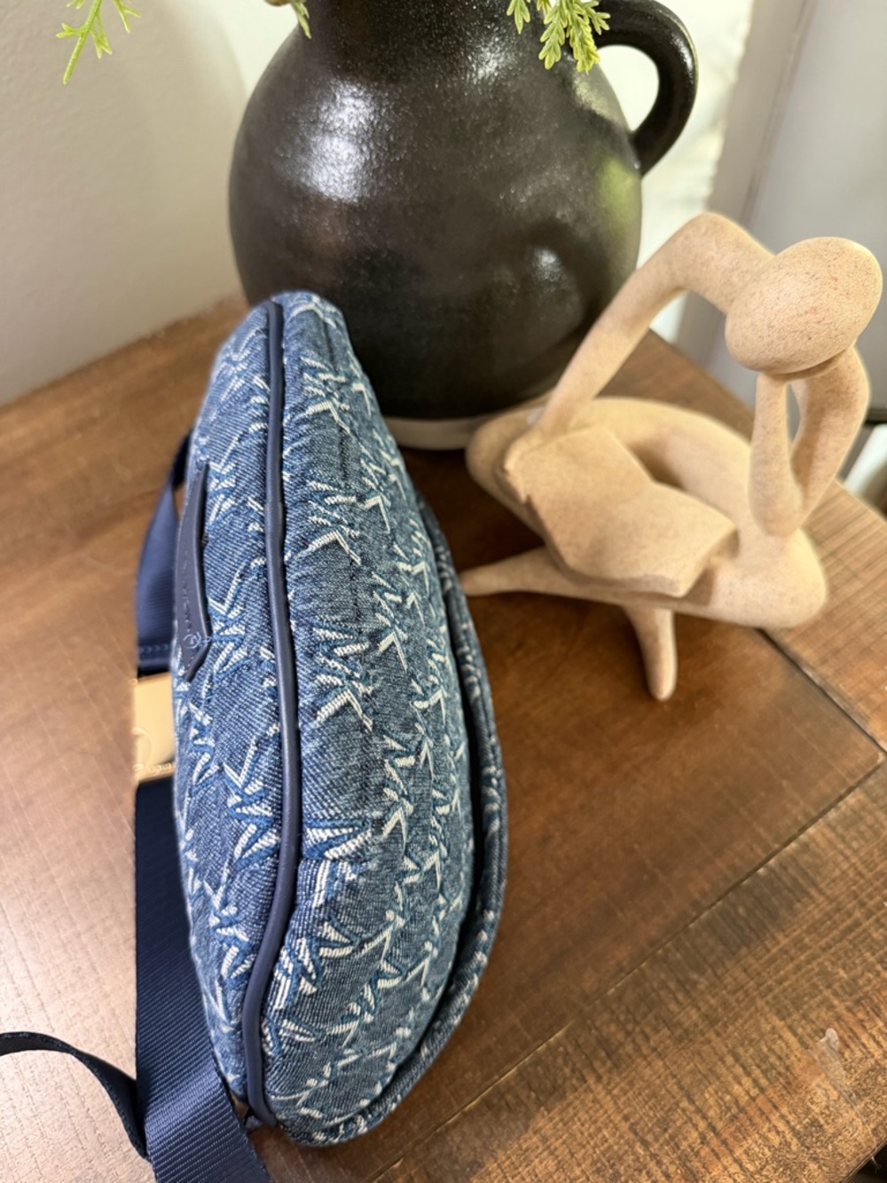 Michael Kors Denim Jacquard Belt Bag - Picture 3 of 13